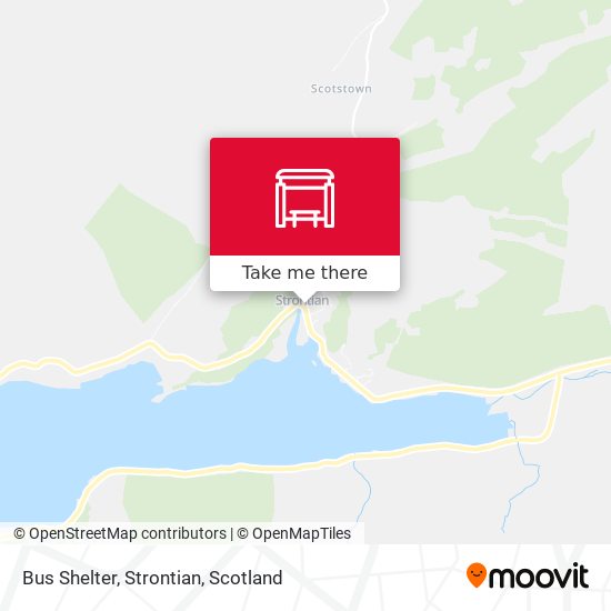 Bus Shelter, Strontian map