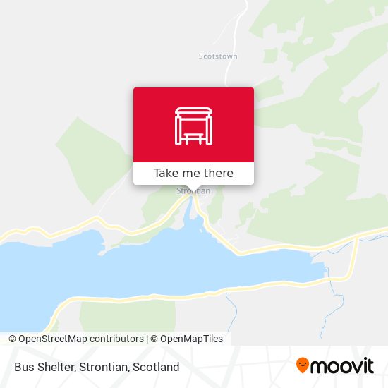 Bus Shelter, Strontian map