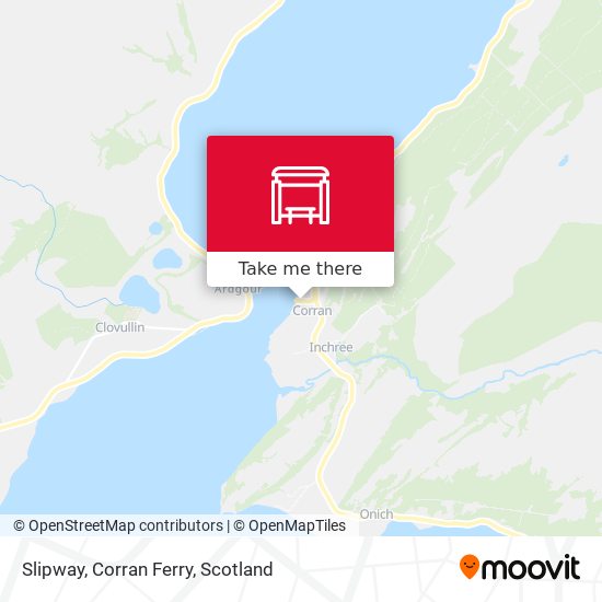 Slipway, Corran Ferry map