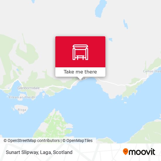 Sunart Slipway, Laga map