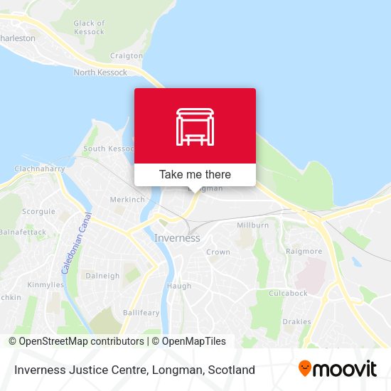 Inverness Justice Centre, Longman map