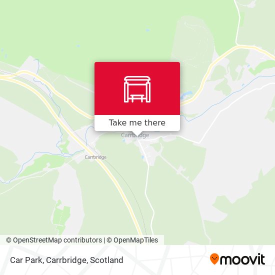 Car Park, Carrbridge map