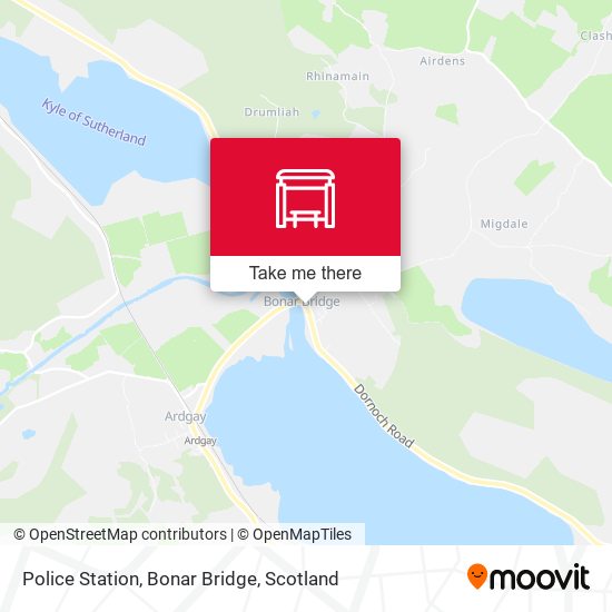 Police Station, Bonar Bridge map
