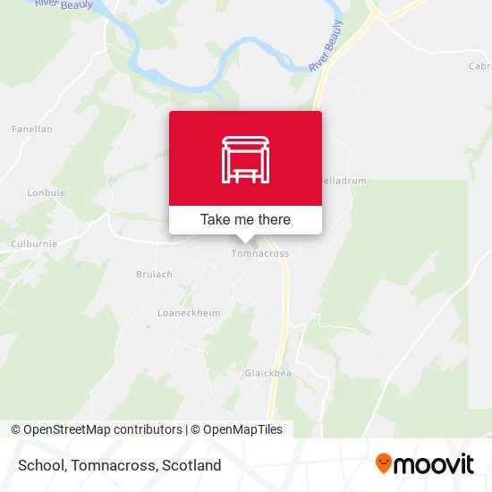 School, Tomnacross map