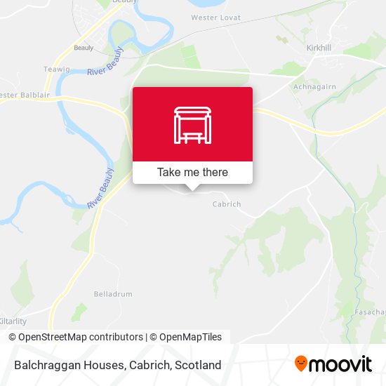 Balchraggan Houses, Cabrich map