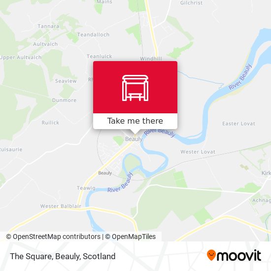 The Square, Beauly map