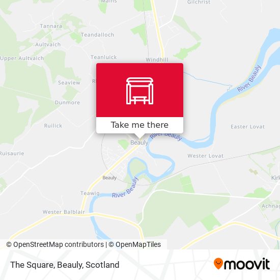 The Square, Beauly map