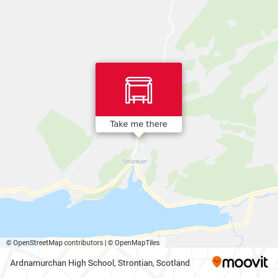Ardnamurchan High School, Strontian map