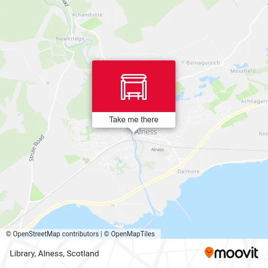Library, Alness map