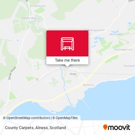 County Carpets, Alness map