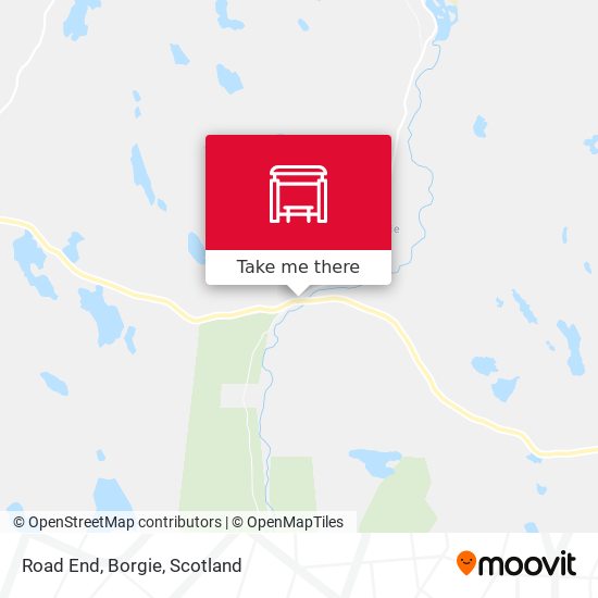Road End, Borgie map