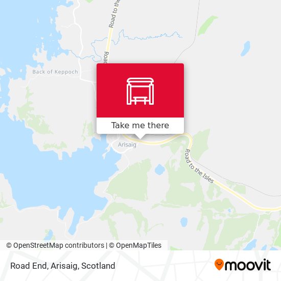 Road End, Arisaig map