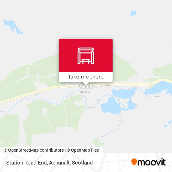 Station Road End, Achanalt map