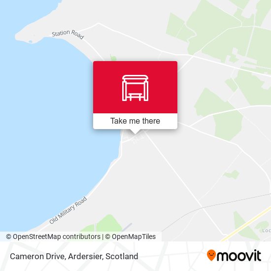 Cameron Drive, Ardersier map