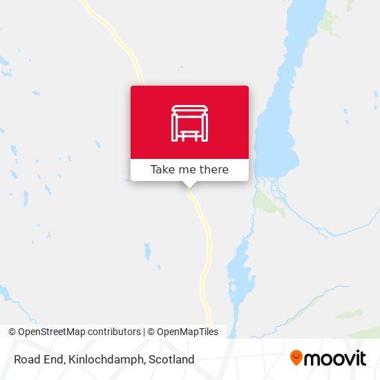 Road End, Kinlochdamph map