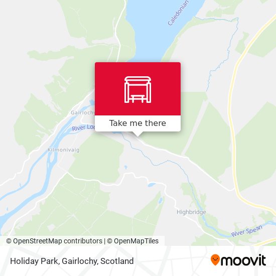 Holiday Park, Gairlochy map