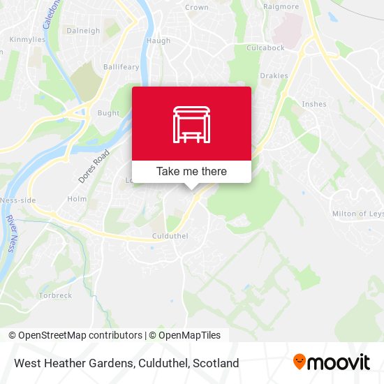 West Heather Gardens, Culduthel map