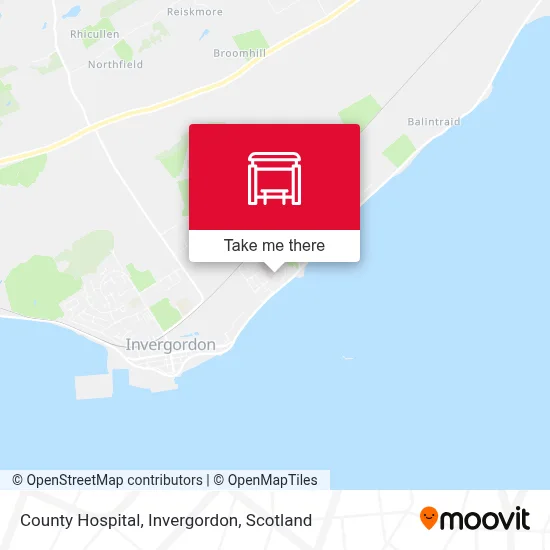 County Hospital, Invergordon stop - Routes, Schedules, and Fares