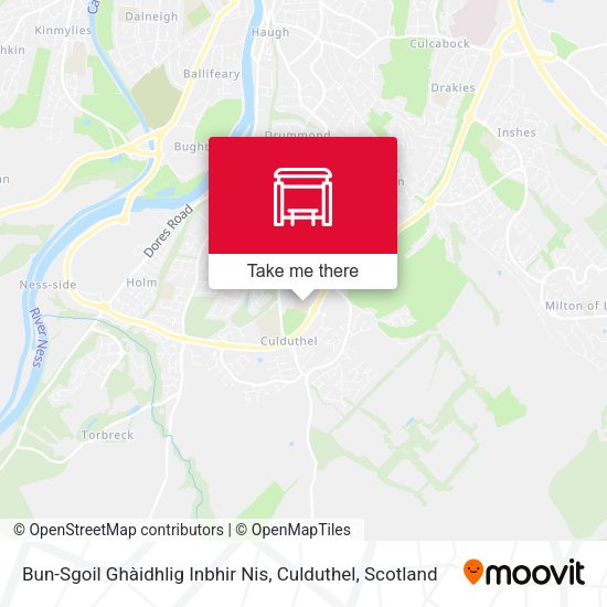Bun-Sgoil Ghàidhlig Inbhir Nis, Culduthel map