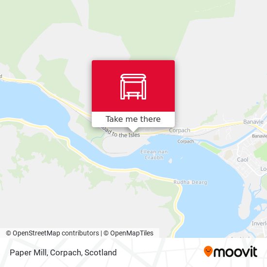 Paper Mill, Corpach map