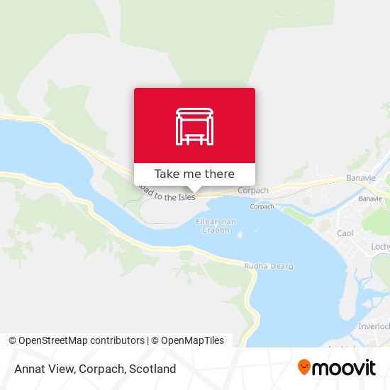 Annat View, Corpach map