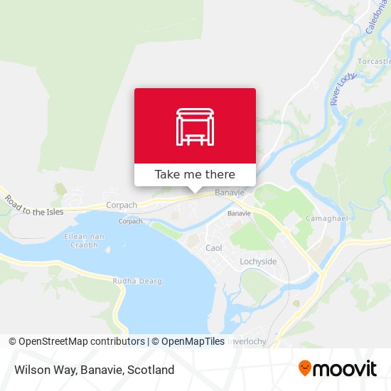 Wilson Way, Banavie map
