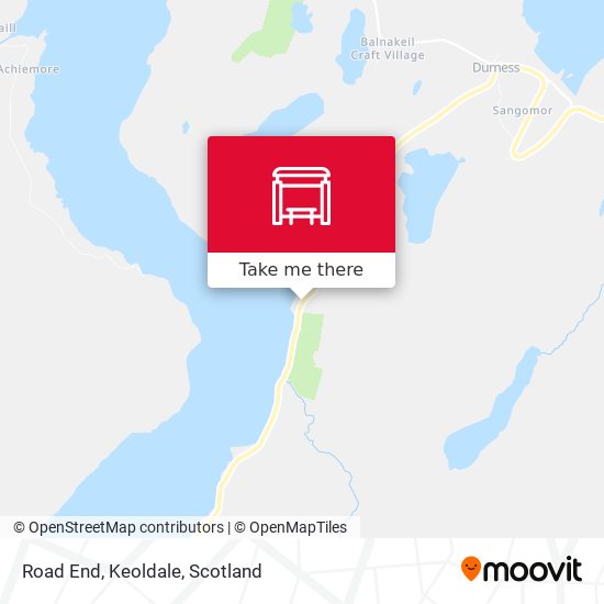 Road End, Keoldale map