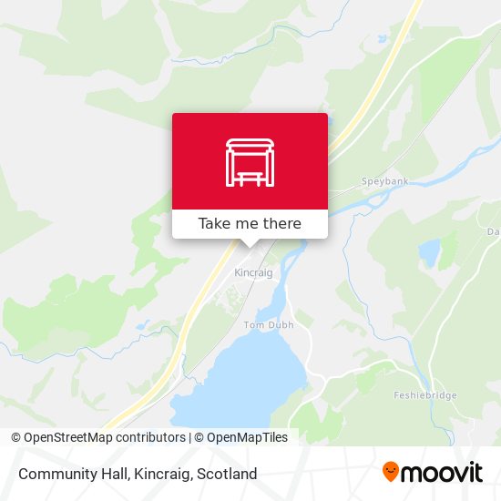 Community Hall, Kincraig map