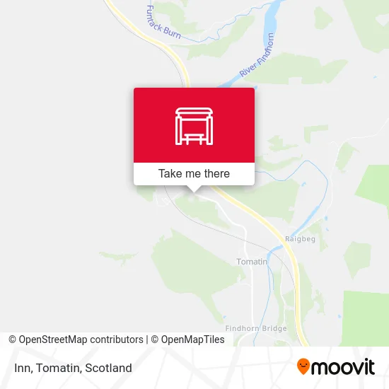 Inn, Tomatin map