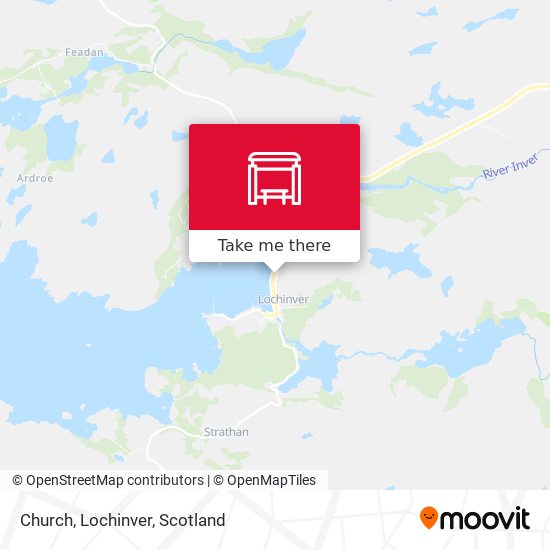Church, Lochinver map