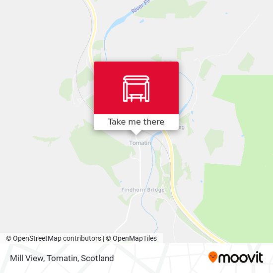 Mill View, Tomatin map