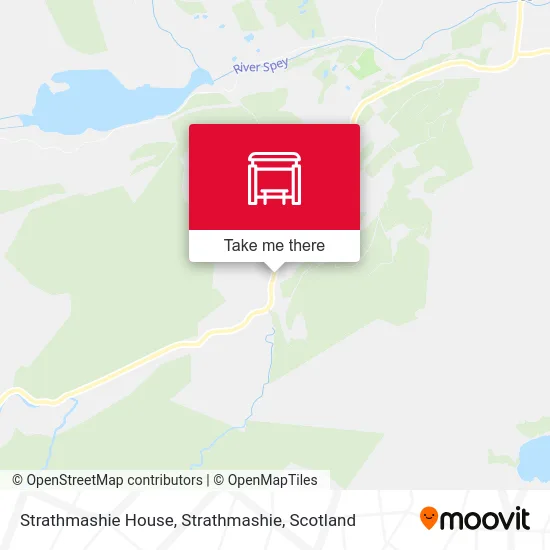 Strathmashie House, Strathmashie map