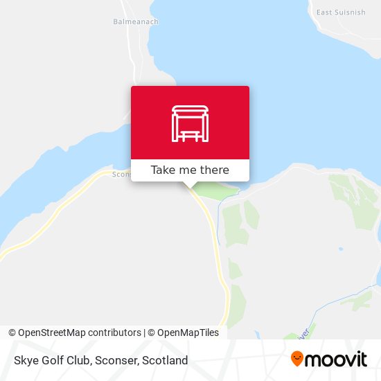 Skye Golf Club, Sconser map