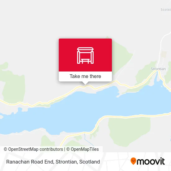 Ranachan Road End, Strontian map