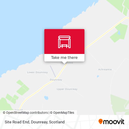 Site Road End, Dounreay map