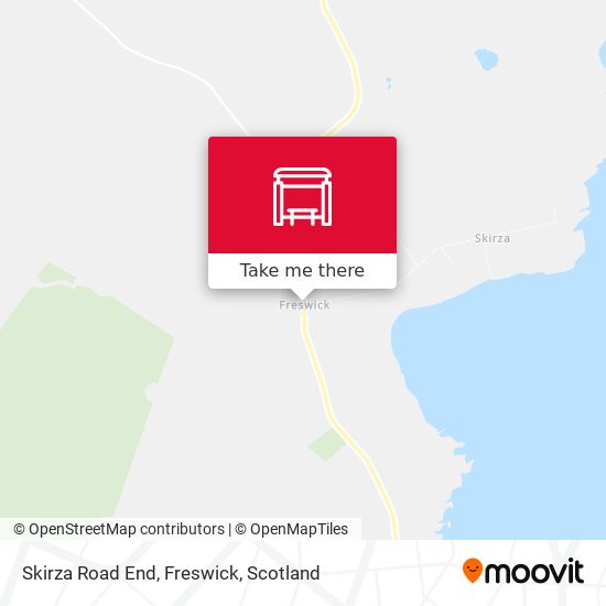 Skirza Road End, Freswick map