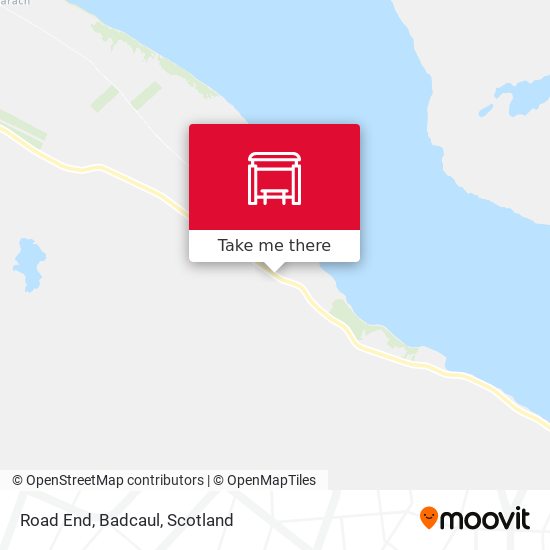 Road End, Badcaul map
