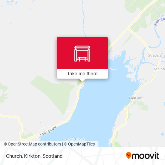 Church, Kirkton map