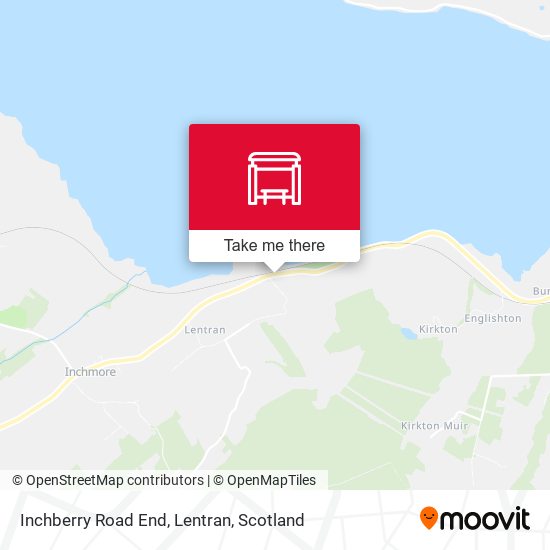 Inchberry Road End, Lentran map