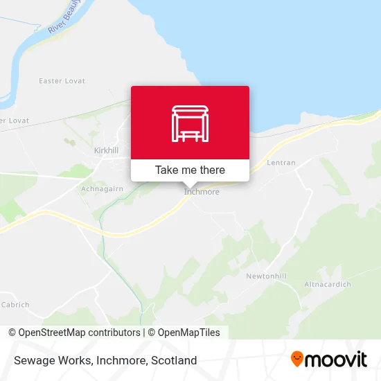 Sewage Works, Inchmore map
