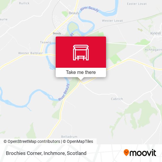 Brochies Corner, Inchmore map
