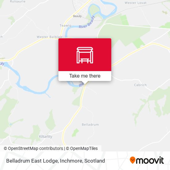 Belladrum East Lodge, Inchmore map