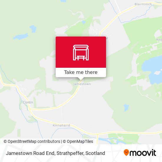 Jamestown Road End, Strathpeffer map