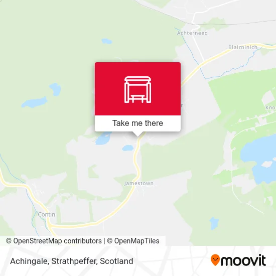 Achingale, Strathpeffer map