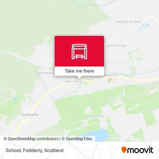 School, Fodderty map