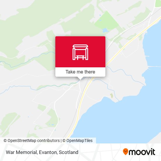 War Memorial, Evanton map