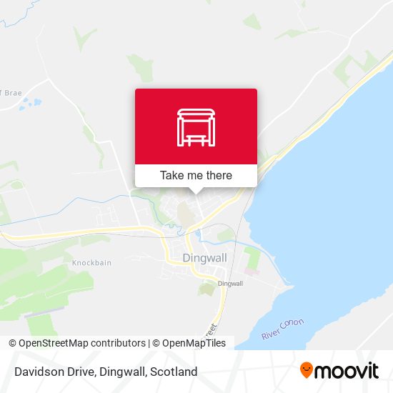 Davidson Drive, Dingwall map