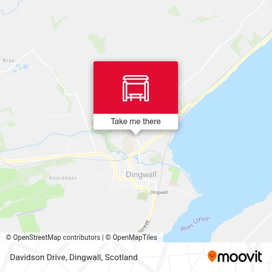 Davidson Drive, Dingwall map