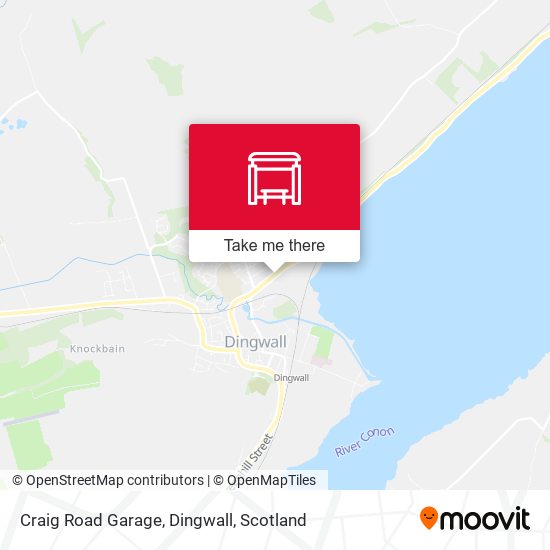 Craig Road Garage, Dingwall map