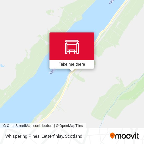 Whispering Pines, Letterfinlay map